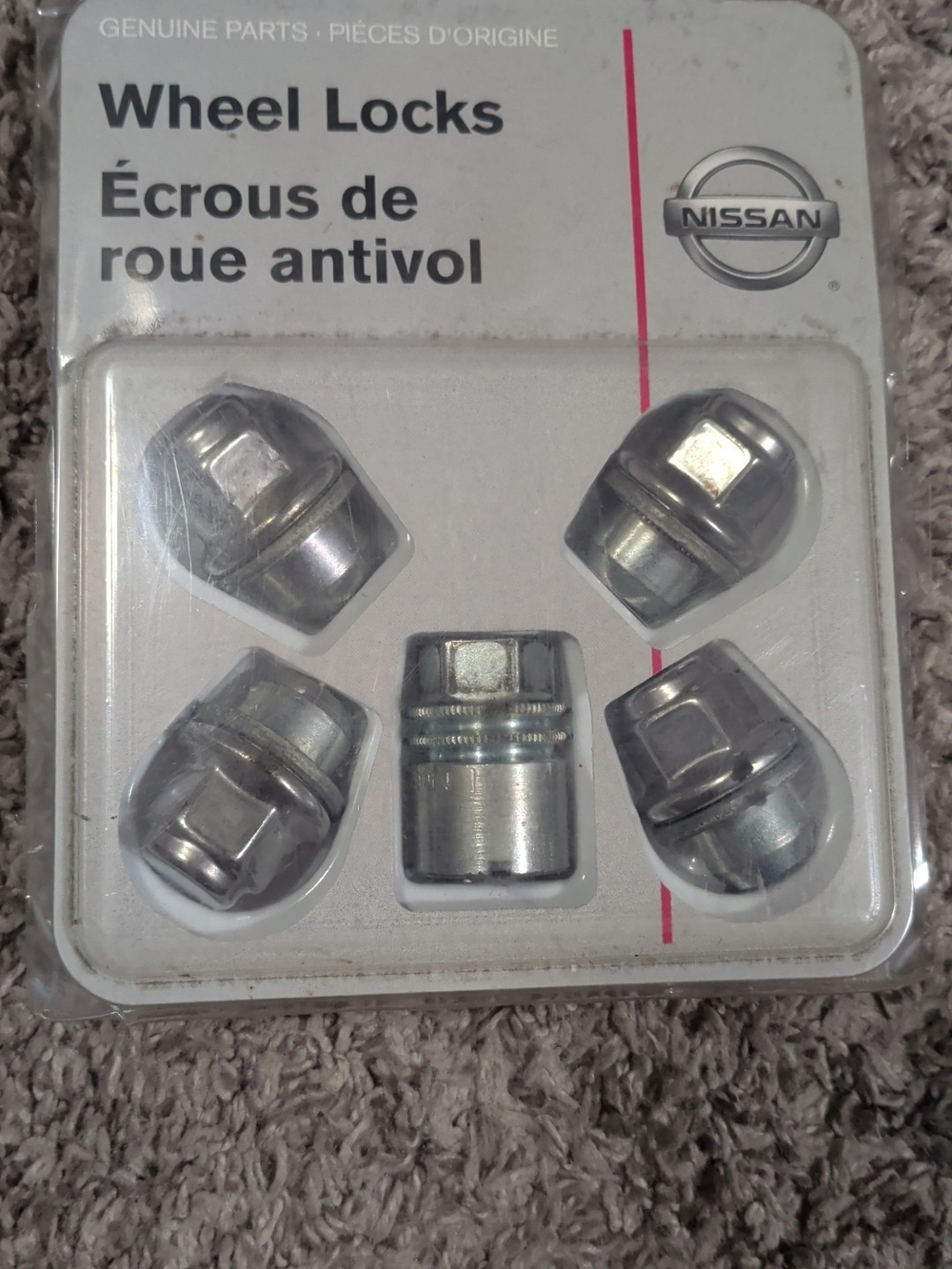 Silver Wheel Locks - Genuine Parts